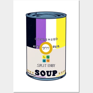 Split Enby Soup Posters and Art